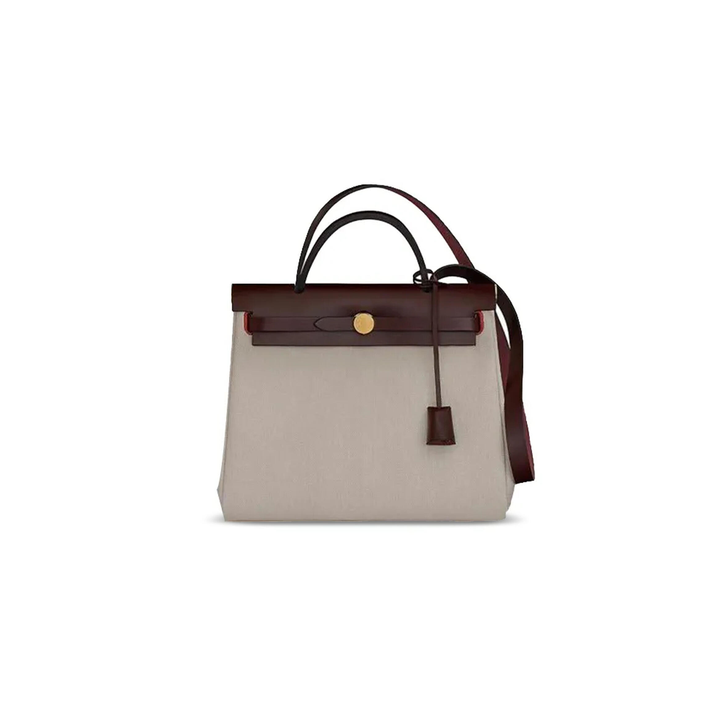 HERMES HERBAG ZIP 31 BAG GOLD HARDWARE H078971CCAW (31*25.5*10cm)